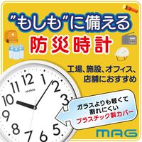 ノア精密 MAG（マグ）掛時計 プラターフ ホワイト 直径310ｍｍ[アナログ スイープ秒針]W-798 WH-Z 1個