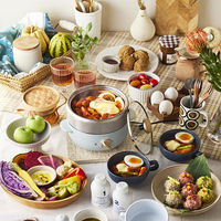 BRUNO コンパクトマルチグリルポット(ブルーグリーン) BOE115-BGR 1個