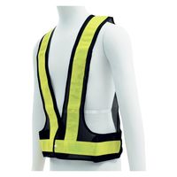 ヤマショウ 蛍光安全反射ベスト オレンジxイエロー YCO-003ORYE 1個（直送品）