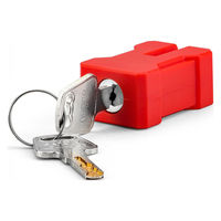セーフラン安全用品 プラグロックアウトデバイス 赤 キー2本付属 J2682 1個（直送品）