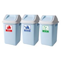 セーフラン安全用品 LIMEX素材 ごみ箱用分別ステッカー6枚セット 130x130mm C0090 1セット(6枚入)（直送品）