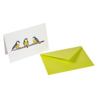 グリーティングカード G・ラロ（G.LALO） アンクル＆プリュム　カード封筒セット　シジュウカラ （カード1枚　封筒1枚）1セット（直送品）