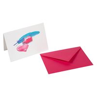 グリーティングカード G・ラロ（G.LALO） アンクル＆プリュム　カード封筒セット　ハート （カード1枚　封筒1枚）1セット（直送品）