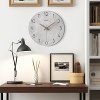 ルークラン アプリクス ウォールクロック ロックストーン アッシュ 4582719382623 1個（直送品）