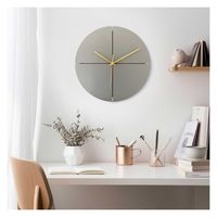 ルークラン アプリクス ウォールクロック クオーター シルバー 4582719382616 1個（直送品）