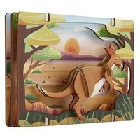 ルークラン アプリクス 3Dシアターパズル カンガルー 4582719382869 1個（直送品）