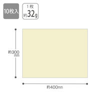 テラモト マイクロファイバークロス エコノミー イエロー  約300×400ｍｍ CE4820105　1袋（10枚入）