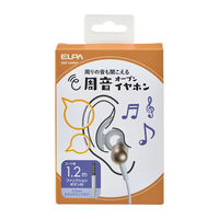 朝日電器 オープンイヤホン ホワイト OEP-12(WH) 1個（直送品）