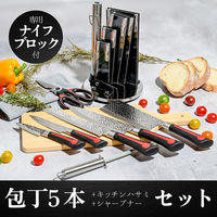 ランテル・メディエール Anna Rossi 包丁セット 8点【調理用ハサミ・研ぎ棒付き・包丁立て】 YN9006 1組（直送品）