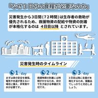 3日間を生き延びる防災セット 1人用 ブラック 防災リュック 防災セット 防災グッズ 防災ラジオ 非常食 保存水（直送品）