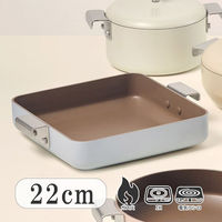 TTS プレーティング 四角パン 22cm CFP10300004 1個（直送品）