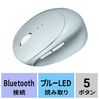 サンワサプライ 静音Bluetooth小型エルゴノミクスマウス（充電式・5ボタン） MAーEBBS522BL 1個