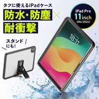 サンワサプライ iPad Pro 11インチ（M4/2024）用耐衝撃防水ケース PDAーIPAD17163 1個