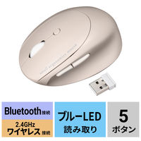 サンワサプライ 静音ワイヤレス コンボ 小型エルゴノミクスマウス（充電式・5ボタン） MAーEWBBS522BG 1個