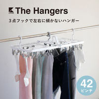 シービージャパン The hangers 傾かないランドリーハンガー 42P 1個