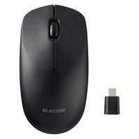 ワイヤレスマウス USB-C接続 無線 2.4GHz 3ボタン ブラック M-LE10DRCBK エレコム 1個（直送品）