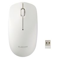 ワイヤレスマウス 無線 2.4GHz 3ボタン ホワイト M-LE10DRXWH エレコム 1個（直送品）