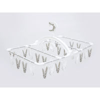 東和産業 ラクMAXアルミ角ハンガー　長ピンチ32P  1個