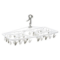 ストリックスデザイン WHITE LAUNDRY 角ハンガー　ピンチ42P SBー093 1個