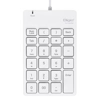 ナカバヤシ 有線静音テンキー／ホワイト TNKーSU228W 1個