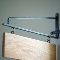 ポッシュリビング サインプレート W25×D1.5×H10(8)cm マンゴーウッド 41157 1個（直送品）