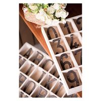 ポッシュリビング アイアンナンバー 「2」 W4×D0.5×H8cm キャストアイアン 62365 1セット(3個)（直送品）