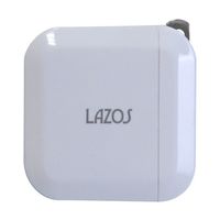 リーダーメディアテクノ AC充電器 2口 2.4A USBーA×2 ホワイト 1ケース(50個入) L-AC2.4-W 1ケース(50個)（直送品）