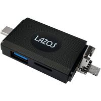 マルチカードリーダー(microUSB / TypeC USBーA)1ケース(6個入) L-MCR-M 1ケース(6個)（直送品）