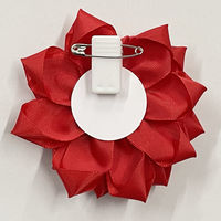 今村紙工 徽章リボン 赤 中 KRR-M 1個