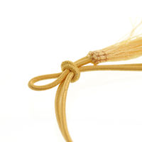 カラーゴム　彩ゴム房　2重 片花結び　58ｃｍ クリーム　001510109　1袋(50本入)