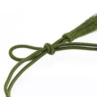 カラーゴム　彩ゴム房　2重 片花結び　58ｃｍ 濃緑　001510110　1袋(50本入)