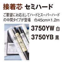 オルヌマン バッグ&帽子用接着芯地 セミハード片面接着タイプ 白 45cm×1.2m 3750YW 1セット(3枚)（直送品）