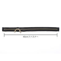 日本紐釦貿易 Y.K.K 両開金属ファスナー40cm シルバー 黒 5本 5RNM40-580 1セット3袋(1袋5本入、（直送品）
