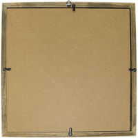 日本紐釦貿易 クラフトフレーム 正方形 中 内径16×16cm 焦茶 CX111 1セット(3枚)（直送品）