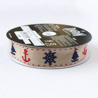 日本紐釦貿易 チロルテープ マリン 5m巻 巾約20mm DAI144-28-42-5M 1セット(5m巻)（直送品）