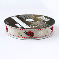 日本紐釦貿易 チロルテープ てんとう虫 5m巻 巾約18mm DAI144-29-42-5M 1セット(5m巻)（直送品）