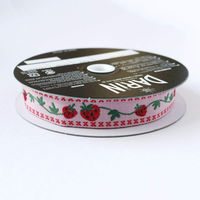 日本紐釦貿易 チロルテープ ストロベリー 5m巻 巾約18mm DAI144-30-12-5M 1セット(5m巻)（直送品）