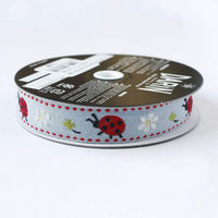 日本紐釦貿易 チロルテープ てんとう虫 5m巻 巾約18mm DAI144-29-52-5M 1セット(5m巻)（直送品）