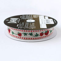 日本紐釦貿易 チロルテープ ストロベリー 5m巻 巾約18mm DAI144-30-42-5M 1セット(5m巻)（直送品）