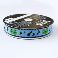 日本紐釦貿易 チロルテープ カエル 5m巻 巾約16mm DAI144-32-53-5M 1セット(5m巻)（直送品）