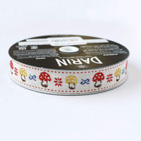 日本紐釦貿易 チロルテープ きのこ 5m巻 巾約16mm DAI144-33-15-5M 1セット(5m巻)（直送品）