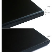 日本紐釦貿易 黒台 四角 艶消し 18×12cm 1枚入 EM5 1セット(5枚)（直送品）