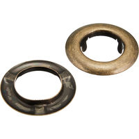 日本紐釦貿易 ツメ式ハトメ 小 アンティークゴールド 2組入 F5-404 1セット5袋(1袋あたり2組（直送品）