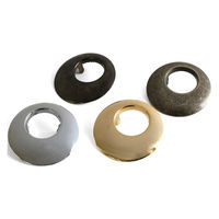 日本紐釦貿易 ツメ式ハトメ 三日月 シルバー φ40mm 2組入 F5-452 1セット5袋(1袋あたり2組（直送品）