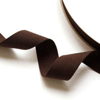 日本紐釦貿易 薄手平織テープ 15mm巾×30m巻 こげ茶 IC1254-15MM-29 1巻30m（直送品）