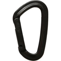 YKK 樹脂製カラビナ 4.3cm×7.5cm ブラック IN75-580 1セット(10個)（直送品）