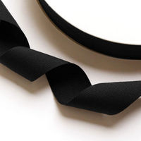 日本紐釦貿易 薄手平織テープ 20mm巾×30m巻 黒 IC1254-20MM-5 1巻30m（直送品）