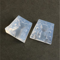 亀島商店 アニマル レジンクラフト用 ソフトモールド 立体くまちゃんL 1個入 KAM-REJ-459 1セット(2個)（直送品）