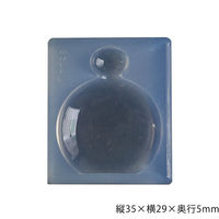 亀島商店 パフューム レジンクラフト用 ソフトモールド 香水ボトル 丸半面型 1個入 KAM-REJ-471 1セット(2個)（直送品）