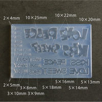 亀島商店 ワード レジンクラフト用 ソフトモールド 文字抜き ラブリーワード 1個入 KAM-REJ-563 1セット(2個)（直送品）